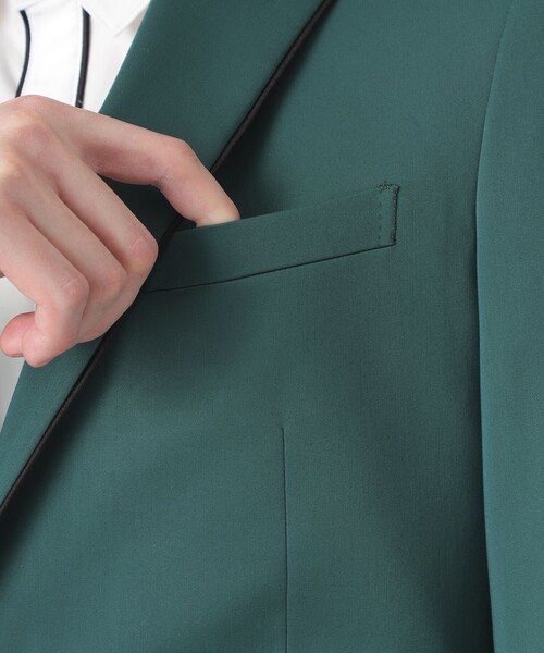 Education from Youngmachines（エデュケーションフロムヤングマシーン）の「【Education from Youngmachines】シルクブレード ジャケット（テーラードジャケット・メンズ・グリーン系その他2/ブラック・S/L/M）」の10枚目の写真