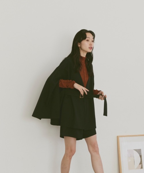 moi tytto（モイテュット）の「ハイウエストショートパンツ（その他パンツ・レディース・ブラック/ブラウン/ベージュ/ナチュラル/グレー・SMALL/MEDIUM）」の8枚目の写真