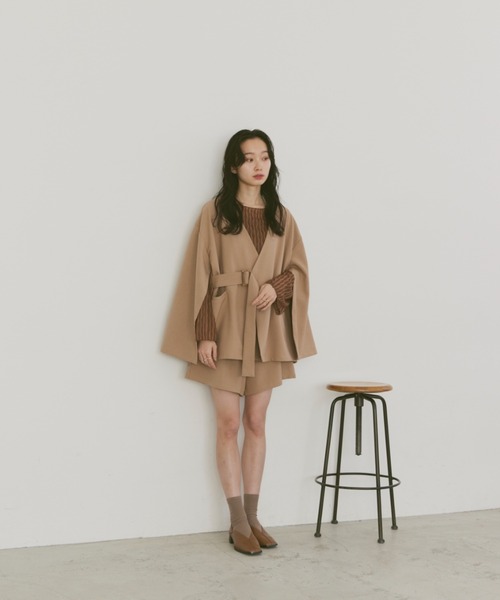 moi tytto（モイテュット）の「ハイウエストショートパンツ（その他パンツ・レディース・ブラック/ブラウン/ベージュ/ナチュラル/グレー・SMALL/MEDIUM）」の20枚目の写真