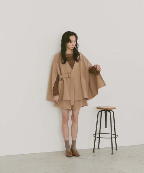 moi tytto（モイテュット）の「ハイウエストショートパンツ（その他パンツ・レディース・ブラック/ブラウン/ベージュ/ナチュラル/グレー・SMALL/MEDIUM）」の22枚目の写真