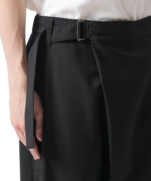 ATTACHMENT（アタッチメント）の「WO/TAウォッシャブルトロピカル ラップドトラウザーズ  /  WO/TA WASHABLE TROPICAL WRAPPED TROUSERS（スラックス・メンズ・ブラック/グレー・1/2/3）」の15枚目の写真