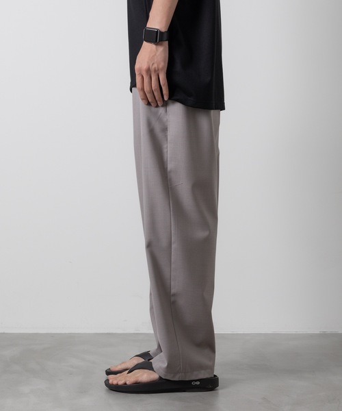 ATTACHMENT 22AW WO/PE インターロック イージートラウザーズ ATTACHMENT(アタッチメント) - WO/PE STRETCH GABARDINE TAPERED