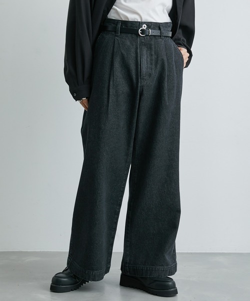 JUNRED(ジュンレッド)の「ヴィンテージデニムスーパーフレアパンツ(デニムパンツ・メンズ・ブラック系その他/ブラック/ネイビー/グリーン/ベージュ系その他2/グリーン系その他2/ホワイト/ブラック系その他2/ブルー系その他4・S/M/L)」の2枚目の写真