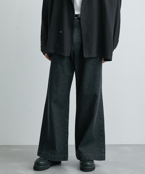 JUNRED(ジュンレッド)の「ヴィンテージデニムスーパーフレアパンツ(デニムパンツ・メンズ・ブラック系その他/ブラック/ネイビー/グリーン/ベージュ系その他2/グリーン系その他2/ホワイト/ブラック系その他2/ブルー系その他4・S/M/L)」の16枚目の写真