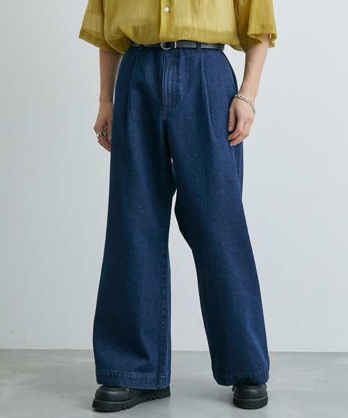 JUNRED(ジュンレッド)の「ヴィンテージデニムスーパーフレアパンツ(デニムパンツ・メンズ・ブラック系その他/ブラック/ネイビー/グリーン/ベージュ系その他2/グリーン系その他2/ホワイト/ブラック系その他2/ブルー系その他4・S/M/L)」の14枚目の写真