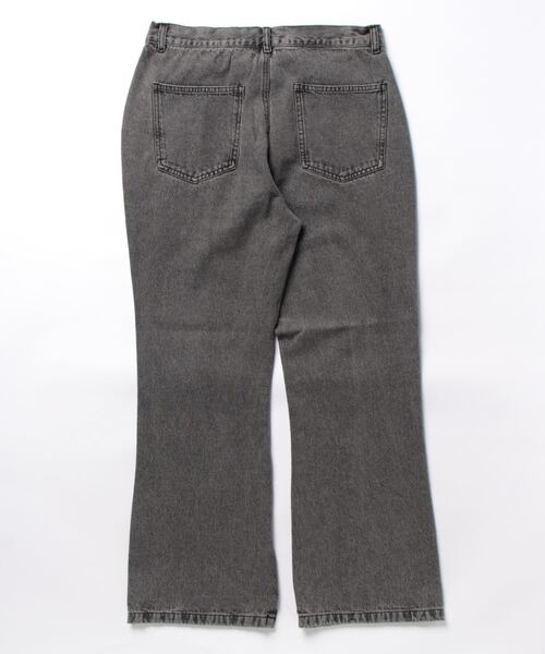 INASTUDIOS ZOO(イーナストゥディオスズー)の「「INASTUDIOS SELECT」12oz デニム セミフレアパンツ(デニムパンツ・メンズ・ブラック系その他/ケミカルウォッシュ/ブラック/インディゴブルー/ブルー系その他・LARGE/MEDIUM/X-LARGE)」の6枚目の写真
