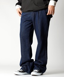 「INASTUDIOS SELECT」12oz デニム セミフレアパンツ