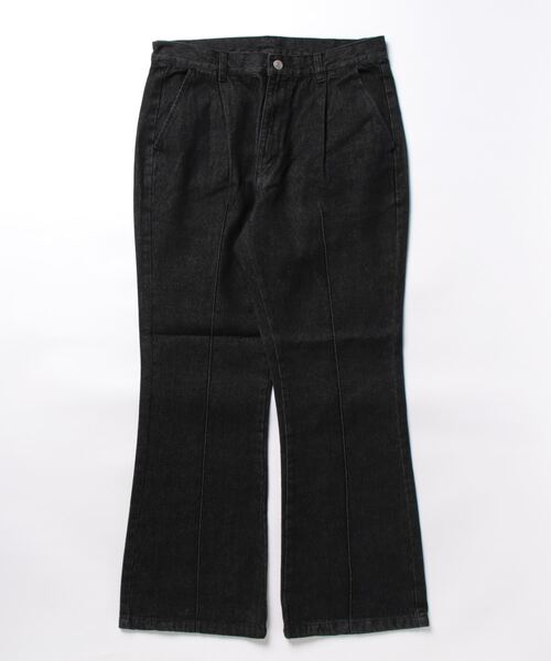 INASTUDIOS ZOO(イーナストゥディオスズー)の「「INASTUDIOS SELECT」12oz デニム セミフレアパンツ(デニムパンツ・メンズ・ブラック系その他/ケミカルウォッシュ/ブラック/インディゴブルー/ブルー系その他・LARGE/MEDIUM/X-LARGE)」の11枚目の写真