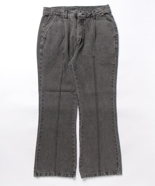 INASTUDIOS ZOO(イーナストゥディオスズー)の「「INASTUDIOS SELECT」12oz デニム セミフレアパンツ(デニムパンツ・メンズ・ブラック系その他/ケミカルウォッシュ/ブラック/インディゴブルー/ブルー系その他・LARGE/MEDIUM/X-LARGE)」の10枚目の写真