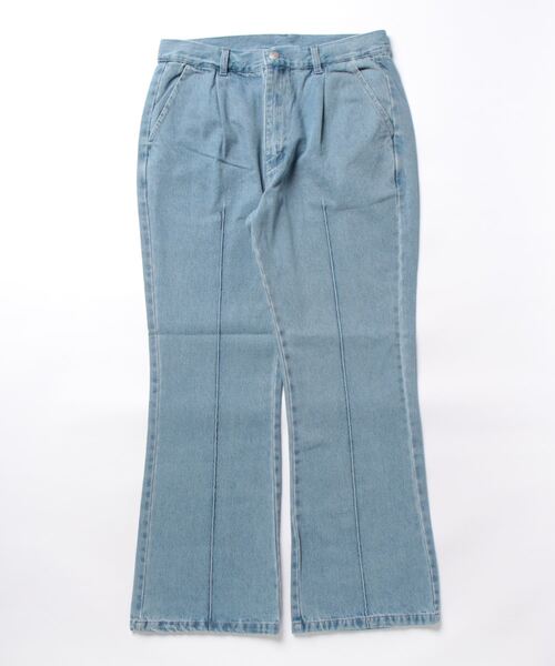 INASTUDIOS ZOO(イーナストゥディオスズー)の「「INASTUDIOS SELECT」12oz デニム セミフレアパンツ(デニムパンツ・メンズ・ブラック系その他/ケミカルウォッシュ/ブラック/インディゴブルー/ブルー系その他・LARGE/MEDIUM/X-LARGE)」の8枚目の写真