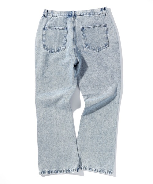 INASTUDIOS ZOO(イーナストゥディオスズー)の「「INASTUDIOS SELECT」12oz デニム セミフレアパンツ(デニムパンツ・メンズ・ブラック系その他/ケミカルウォッシュ/ブラック/インディゴブルー/ブルー系その他・LARGE/MEDIUM/X-LARGE)」の13枚目の写真