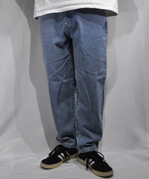 おしゃれスタ（オシャレスタ）の「12オンス デニムワイドテーパード5ポケットパンツ【IR】 オーバーサイズ メンズ レディース（デニムパンツ）」