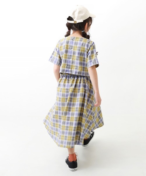 devirock(デビロック)の「総柄バックスリットロングワンピース(ワンピース・キッズ・アイボリー/ブラック/ブルー/その他4・100cm/110cm/120cm/130cm/140cm/150cm/160cm)」の15枚目の写真