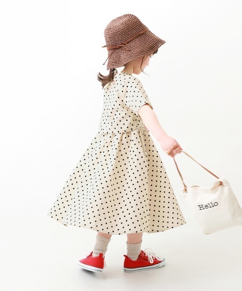 devirock(デビロック)の「総柄バックスリットロングワンピース(ワンピース・キッズ・アイボリー/ブラック/ブルー/その他4・100cm/110cm/120cm/130cm/140cm/150cm/160cm)」の11枚目の写真