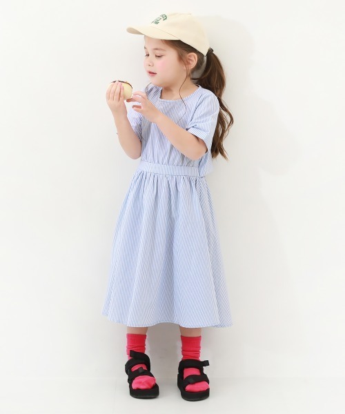 devirock(デビロック)の「総柄バックスリットロングワンピース(ワンピース・キッズ・アイボリー/ブラック/ブルー/その他4・100cm/110cm/120cm/130cm/140cm/150cm/160cm)」の18枚目の写真