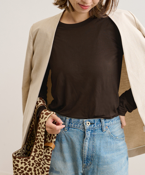 BASERANGE/ベースレンジ】LONG SLEEVE TEE（Tシャツ/カットソー