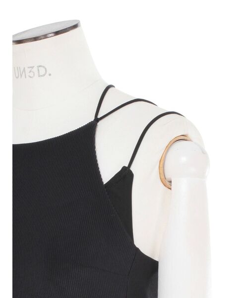 UN3D.（アンスリード）の「レイヤードブラトップ（水着・レディース・ホワイト/ブラック/カーキ・FREE）」の16枚目の写真