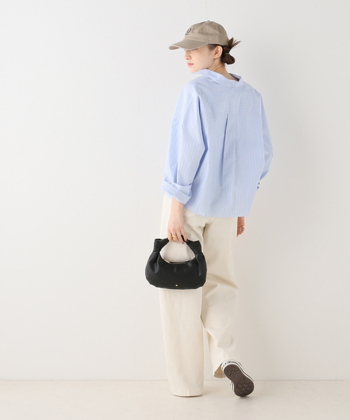 SOMETHING（サムシング）の「【SOMETHING/サムシング】LISA WIDE（デニムパンツ・レディース・ブルー/ホワイト・38/36/34）」の3枚目の写真