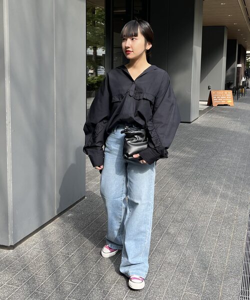 SOMETHING（サムシング）の「【SOMETHING/サムシング】LISA WIDE（デニムパンツ・レディース・ブルー/ホワイト・38/36/34）」の7枚目の写真