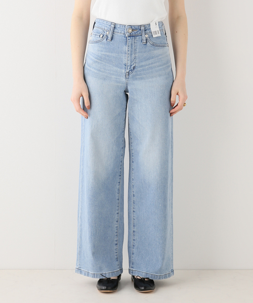 SOMETHING（サムシング）の「【SOMETHING/サムシング】LISA WIDE（デニムパンツ・レディース・ブルー/ホワイト・38/36/34）」の21枚目の写真