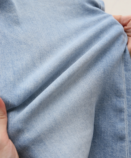 SOMETHING（サムシング）の「【SOMETHING/サムシング】LISA WIDE（デニムパンツ・レディース・ブルー/ホワイト・38/36/34）」の9枚目の写真