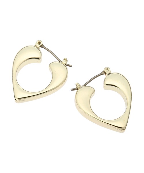 earth music&ecology（アースミュージックアンドエコロジー）の「メタルハートフープピアス（ピアス（両耳用）・レディース・シルバー/ゴールド・FREE）」の8枚目の写真