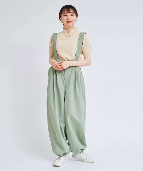 I am I in fact...（アイアムアイインファクト）の「C/Ny 華釦 プルオーバー（ニット/セーター・レディース・グリーン/ピンク/ブラック/ベージュ・FREE）」の17枚目の写真