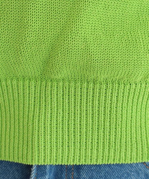 I am I in fact...（アイアムアイインファクト）の「C/Ny 華釦 プルオーバー（ニット/セーター・レディース・グリーン/ピンク/ブラック/ベージュ・FREE）」の6枚目の写真