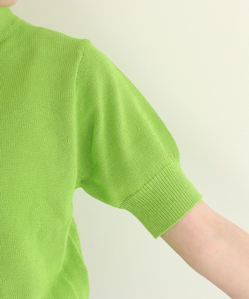 I am I in fact...（アイアムアイインファクト）の「C/Ny 華釦 プルオーバー（ニット/セーター・レディース・グリーン/ピンク/ブラック/ベージュ・FREE）」の5枚目の写真