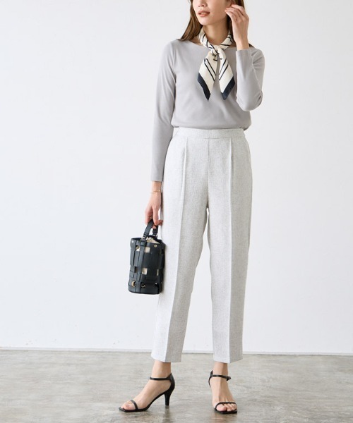 Pierrot(ピエロ)の「巾着付きメッシュバッグ(ショルダーバッグ・レディース・ブラック/アイボリー・FREE)」の14枚目の写真