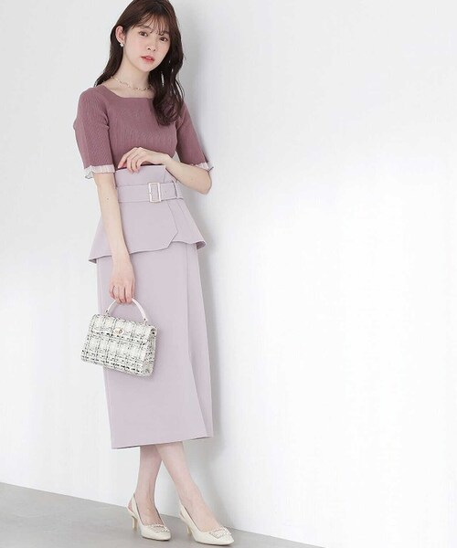 PROPORTION BODY DRESSING（プロポーションボディドレッシング）の「シアーフリルリブニット / 1213170405（ニット/セーター・レディース・ネイビー/パープル/グレー・SMALL/MEDIUM）」の11枚目の写真