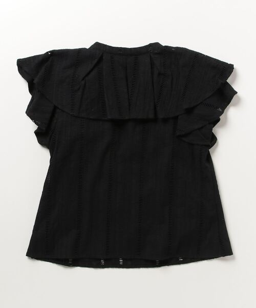 LAISSE PASSE(レッセパッセ)の「アイレットレースフリルブラウス(シャツ/ブラウス・レディース・アイボリー/ブラック・MEDIUM)」の18枚目の写真