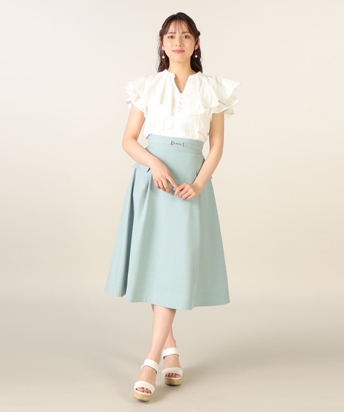 LAISSE PASSE(レッセパッセ)の「アイレットレースフリルブラウス(シャツ/ブラウス・レディース・アイボリー/ブラック・MEDIUM)」の15枚目の写真