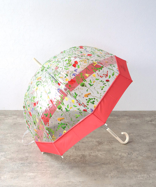 Three Four Time(スリーフォータイム)の「【plantica×Wpc.】FLOWER UMBRELLA PLASTIC @(長傘・レディース・レッド/ピンク/ブラウン/オフホワイト・FREE)」の4枚目の写真