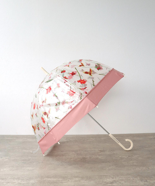 Three Four Time(スリーフォータイム)の「【plantica×Wpc.】FLOWER UMBRELLA PLASTIC @(長傘・レディース・レッド/ピンク/ブラウン/オフホワイト・FREE)」の3枚目の写真