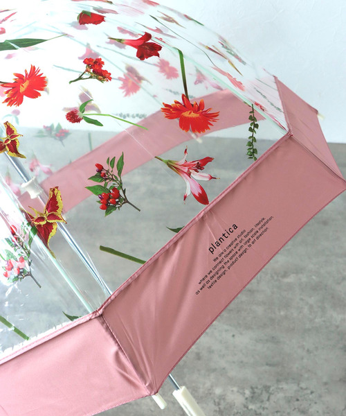 plantica×Wpc.】FLOWER UMBRELLA PLASTIC ＠（長傘）｜Three Four Time