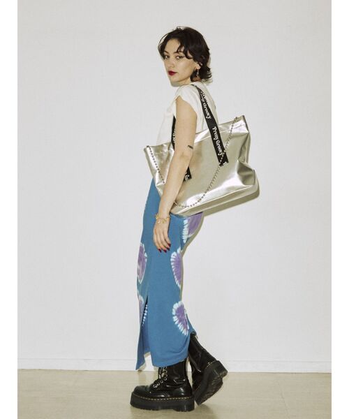 jouetie（ジュエティ）の「ロゴテープトートBAG（トートバッグ・レディース・ブラック/シルバー/グリーン・FREE）」の20枚目の写真