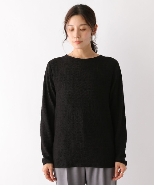 LEPSIM(レプシィム)の「レーシーシャーリングプルオーバー 180660(Tシャツ/カットソー・レディース・ライトパープル/ブラック/オフホワイト/グリーン・FREE)」の17枚目の写真