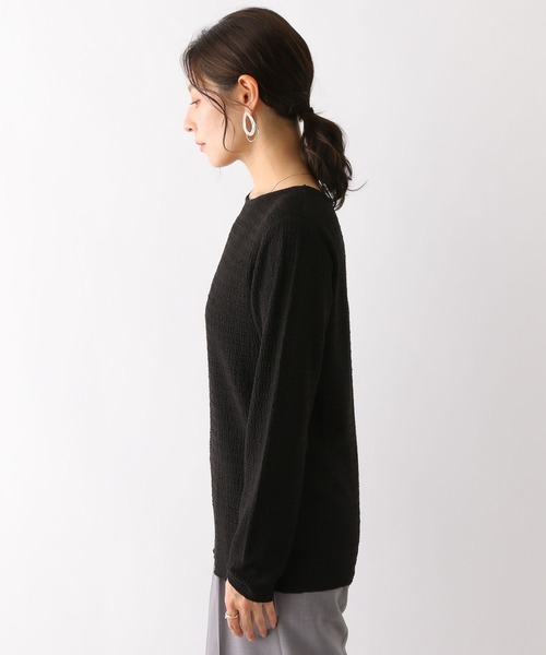 LEPSIM(レプシィム)の「レーシーシャーリングプルオーバー 180660(Tシャツ/カットソー・レディース・ライトパープル/ブラック/オフホワイト/グリーン・FREE)」の18枚目の写真