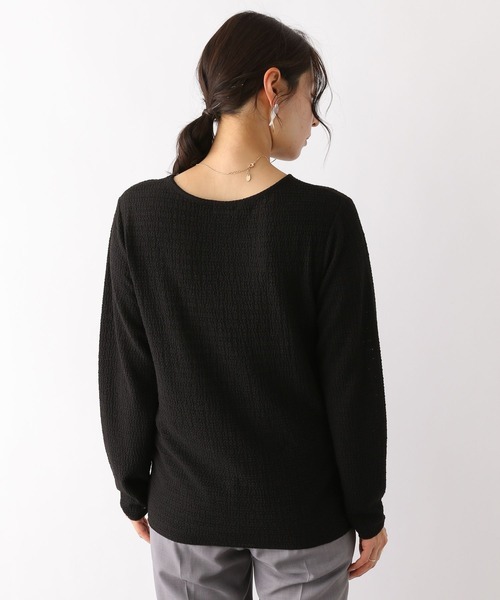 LEPSIM(レプシィム)の「レーシーシャーリングプルオーバー 180660(Tシャツ/カットソー・レディース・ライトパープル/ブラック/オフホワイト/グリーン・FREE)」の19枚目の写真