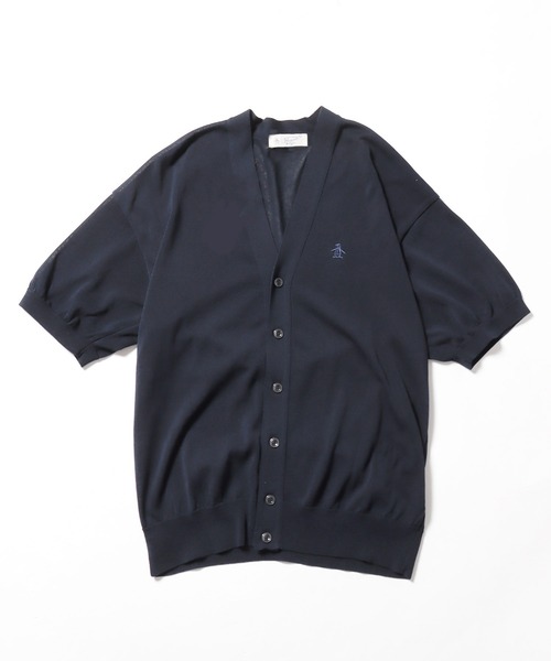 penguin BY MUNSINGWEAR（ペンギン バイ マンシングウェア）の「Penguin by Munsingwear/ペンギン バイ マンシングウェア HIGH GAUGE SHORT SLEEVE CARDIGAN カーディガン（カーディガン/ボレロ・メンズ・ブラック/ネイビー・M/L/XL）」の10枚目の写真