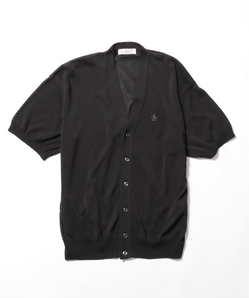 penguin BY MUNSINGWEAR（ペンギン バイ マンシングウェア）の「Penguin by Munsingwear/ペンギン バイ マンシングウェア HIGH GAUGE SHORT SLEEVE CARDIGAN カーディガン（カーディガン/ボレロ・メンズ・ブラック/ネイビー・M/L/XL）」の14枚目の写真