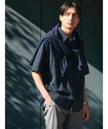 green label relaxing | コットン シルク ボイル サッカー ジャストルーズ シャツ(シャツ/ブラウス)