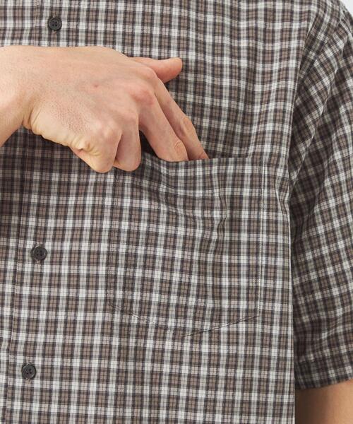 green label relaxing（グリーンレーベルリラクシング）の「コットン シルク ボイル サッカー ジャストルーズ シャツ（シャツ/ブラウス・メンズ・ケリー/ネイビー/コバルトブルー/ブラウン・M/XL/S/L）」の17枚目の写真