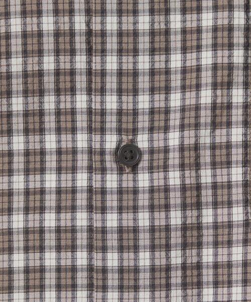 green label relaxing（グリーンレーベルリラクシング）の「コットン シルク ボイル サッカー ジャストルーズ シャツ（シャツ/ブラウス・メンズ・ケリー/ネイビー/コバルトブルー/ブラウン・M/XL/S/L）」の18枚目の写真