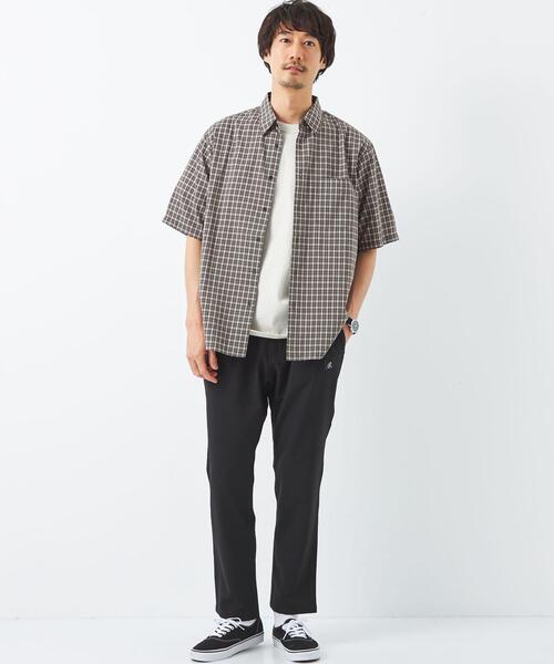 green label relaxing（グリーンレーベルリラクシング）の「コットン シルク ボイル サッカー ジャストルーズ シャツ（シャツ/ブラウス・メンズ・ケリー/ネイビー/コバルトブルー/ブラウン・M/XL/S/L）」の19枚目の写真