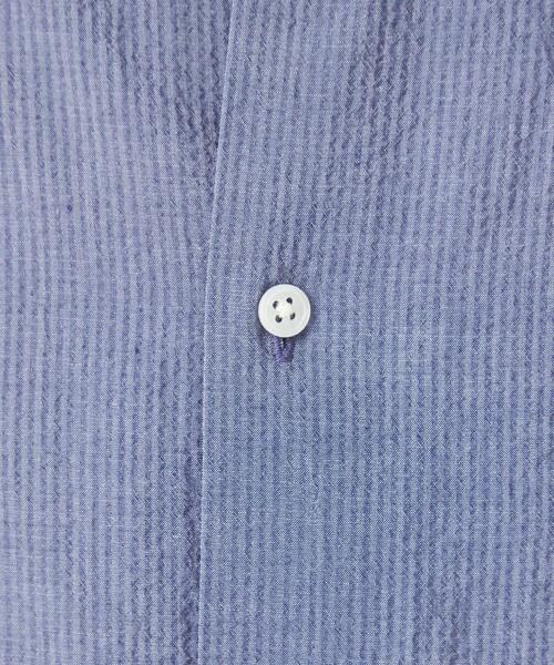 green label relaxing（グリーンレーベルリラクシング）の「コットン シルク ボイル サッカー ジャストルーズ シャツ（シャツ/ブラウス・メンズ・ケリー/ネイビー/コバルトブルー/ブラウン・M/XL/S/L）」の22枚目の写真