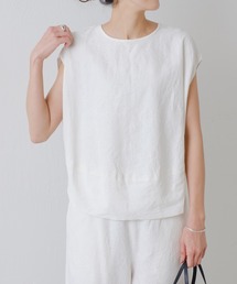 BEARDSLEY | リネン混ジャガード丸ブラウス(シャツ/ブラウス)