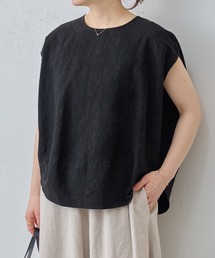 BEARDSLEY | リネン混ジャガード丸ブラウス(シャツ/ブラウス)