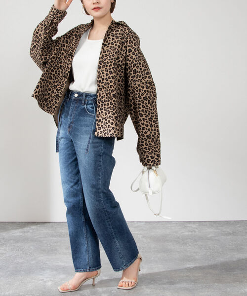 NOLLEY’S(ノーリーズ)の「【Healthy denim/ヘルシーデニム】Olive(デニムパンツ・レディース・ネイビー・25/24/23)」の6枚目の写真